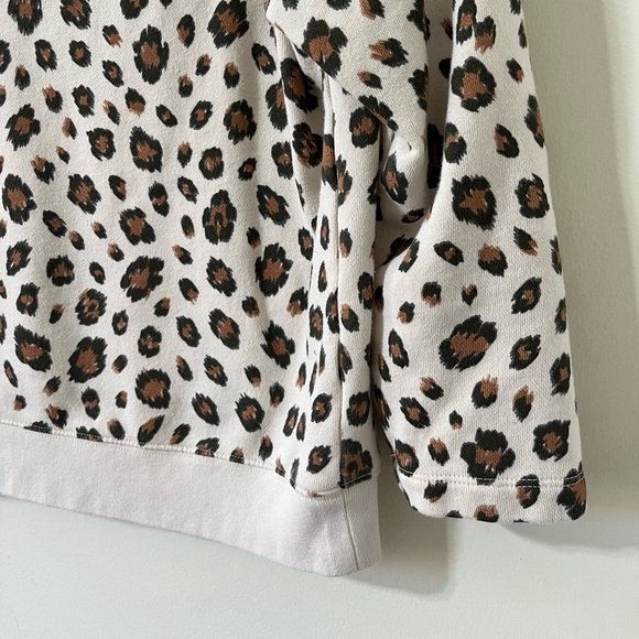 J. Crew Animal Print Wide Neck Lightweight Pullover Sweater Size Medium - Picture 7 of 10